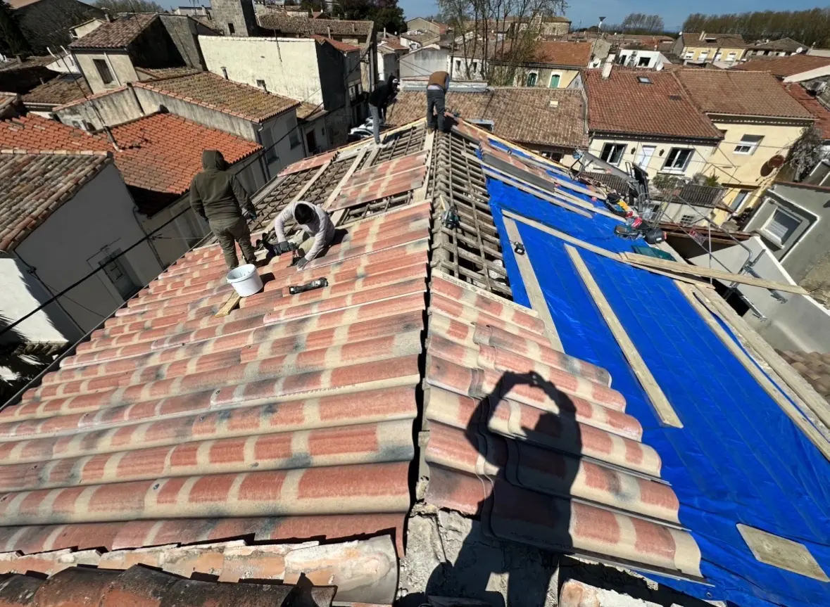 Repose progressive des tuiles
